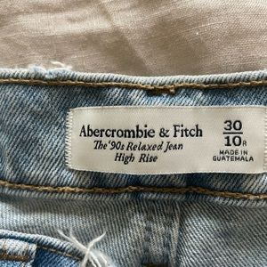Abercrombie The 90’s Relaxed Jean High Rise - wash Light